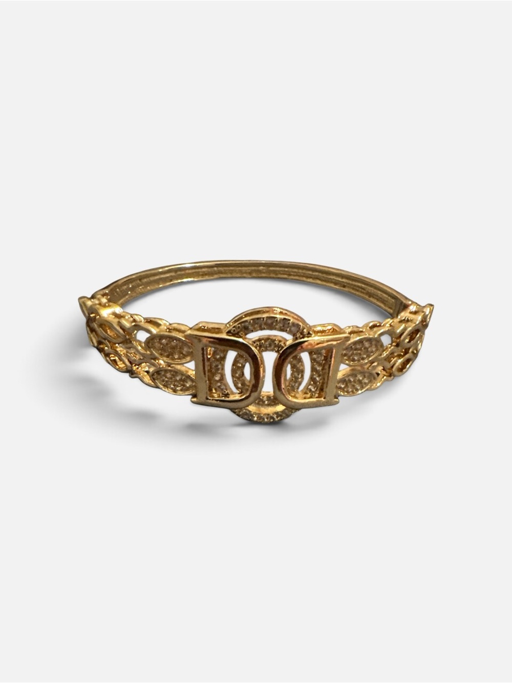 Copper Gold-Tone Double D Fashion Bracelet